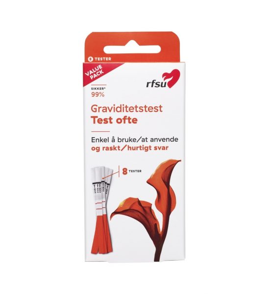 graviditesttest 8 pack front rfsu