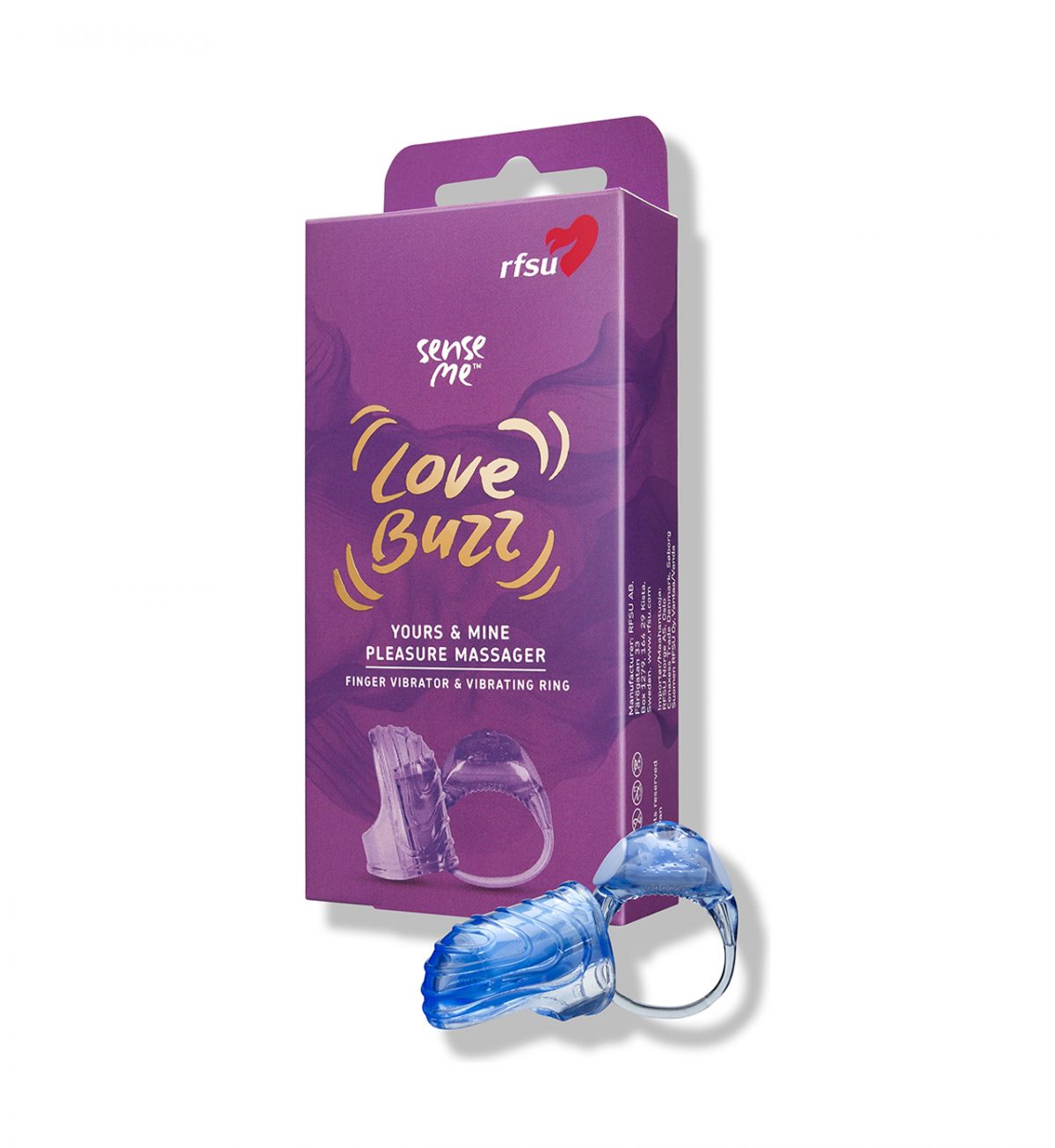 Love Buzz Yours & Mine - Fingervibrator og vibratorring for utvendig stimulering - RFSU