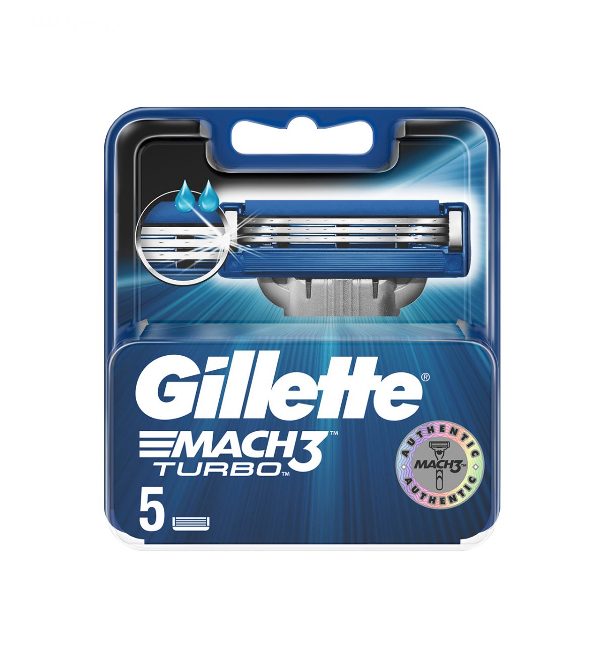 Gillette Mach3 Turbo blad 5 stk - kjøp Mach3 Turbo blader online | RFSU.com