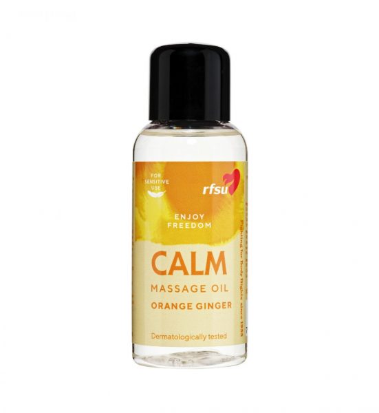 Massasjeolje Calm 100ml - Massasjeolje med duft av appelsin og ingefær - RFSU