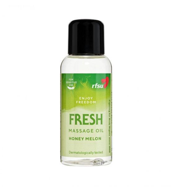 Massasjeolje Fresh 100ml - Massasjeolje med frisk duft av honningmelon - RFSU