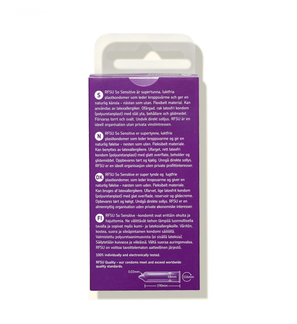 sensitive kondomer 6 pack rfsu