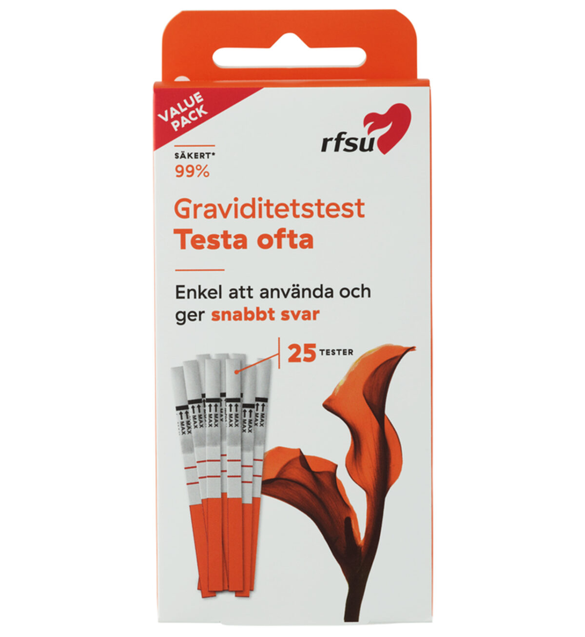 Testa Ofta Pregnancy test - När du vill testa ofta - stor förpackning - RFSU