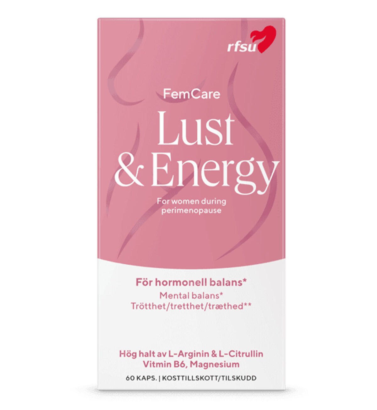 Lust & Energy food supplement - Counteracts hormonal imbalances and fatigue - RFSU