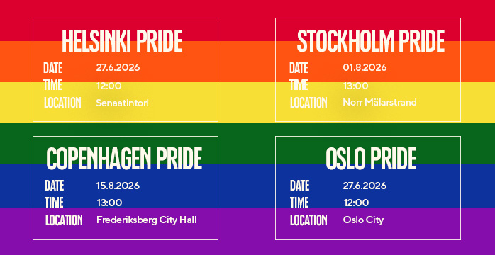 Pride-parade-locations-sweden-norway-finland-denmark