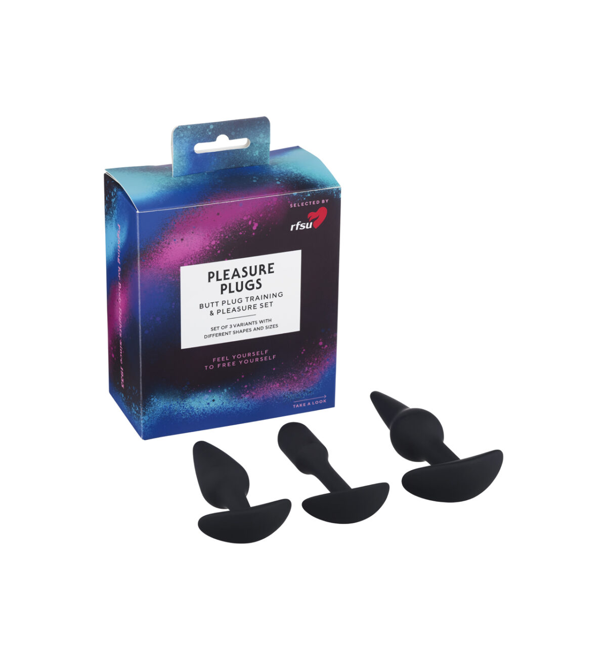 Pleasure Plugs - 3 analpluggar i olika varianter - RFSU