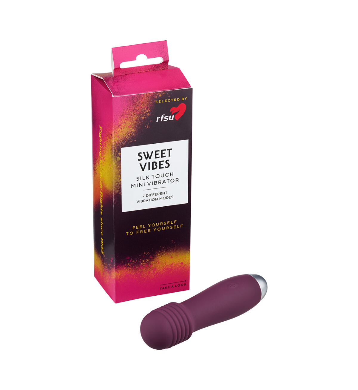 Sweet Vibes mini vibrator - Minivibrator med riflet tupp  - RFSU