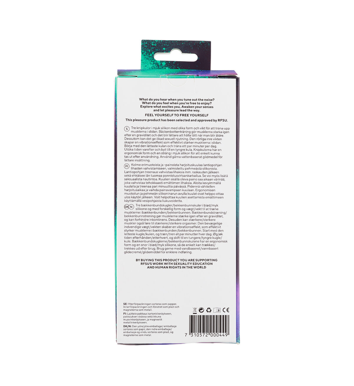 Vaginal Trainer Set - Sett med 3 knipekuler i forskjellig form og vekt - RFSU